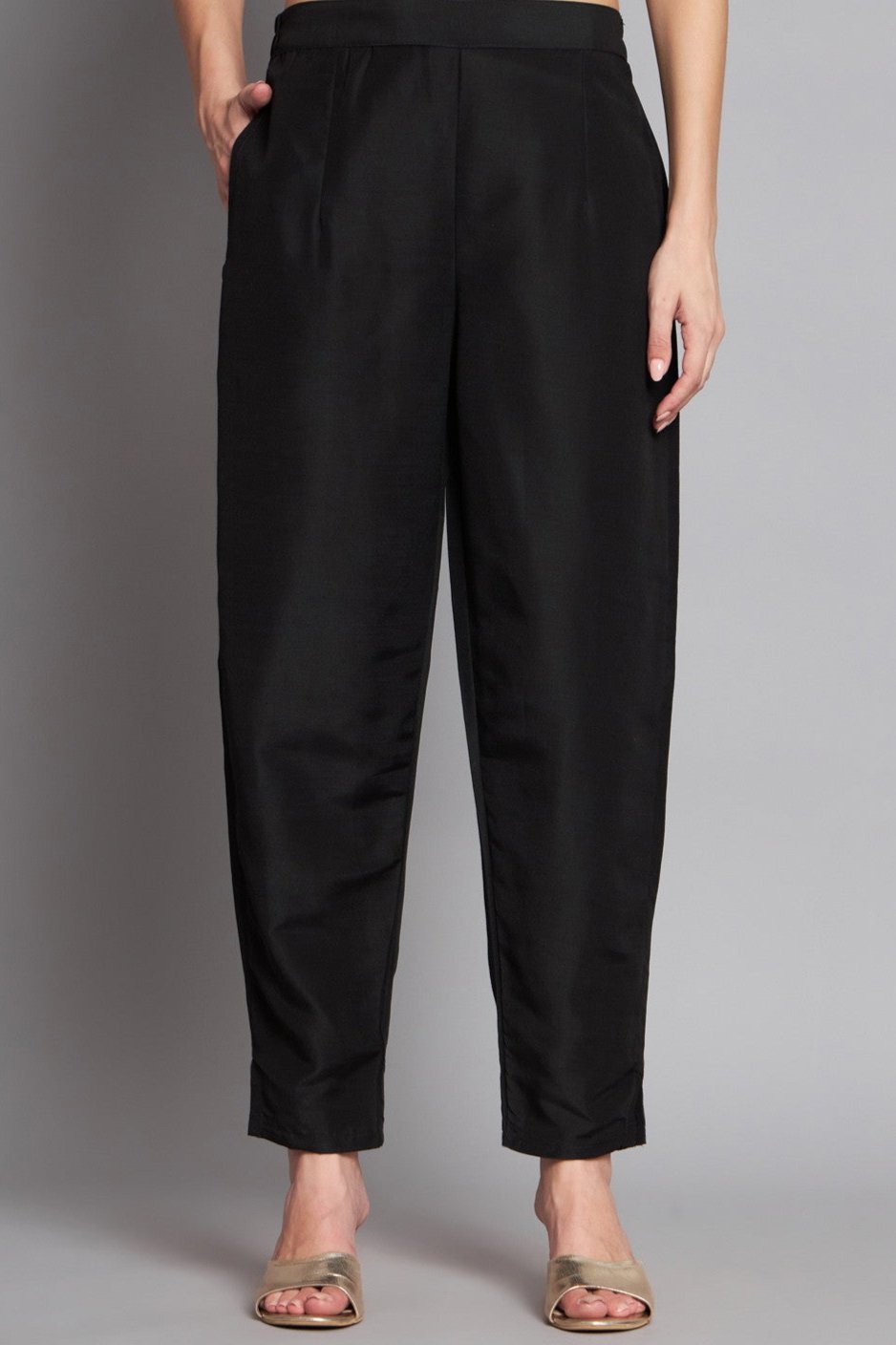 Black Colour Cotton Printed Dupatta With Kurta Pant Set For Women's