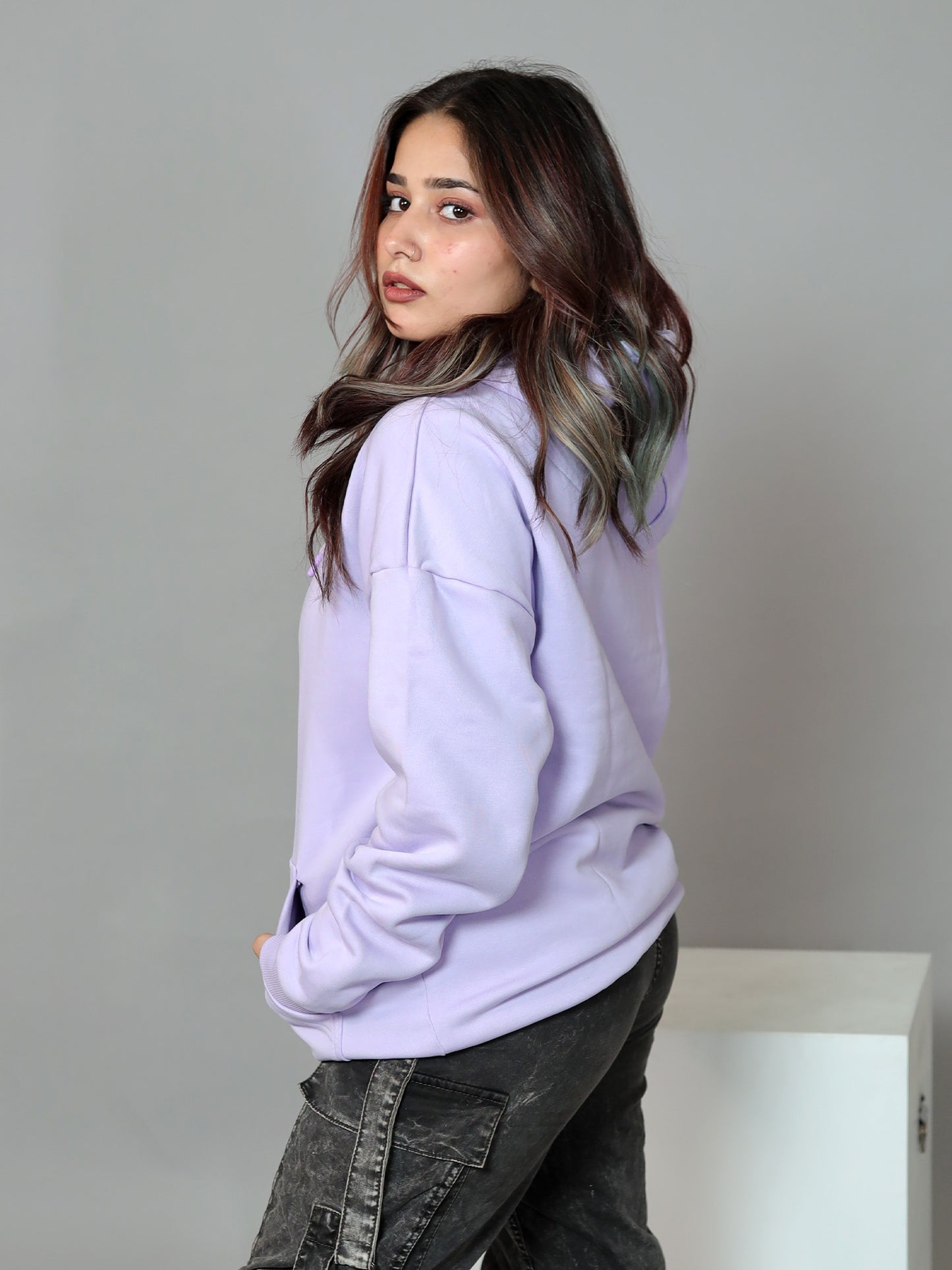 Purple Bliss Oversized Hoodie | Lavender | Unisex