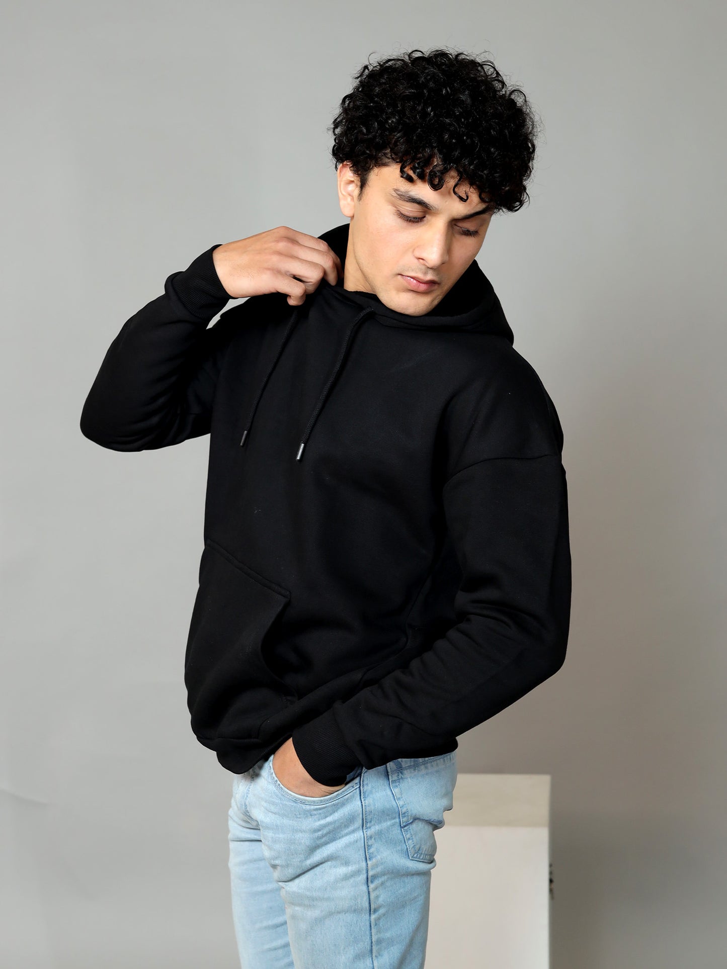 Obsidian Ease Oversized Hoodie | Black | Unisex