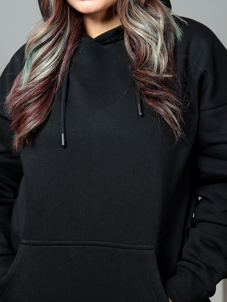 Obsidian Ease Oversized Hoodie | Black | Unisex