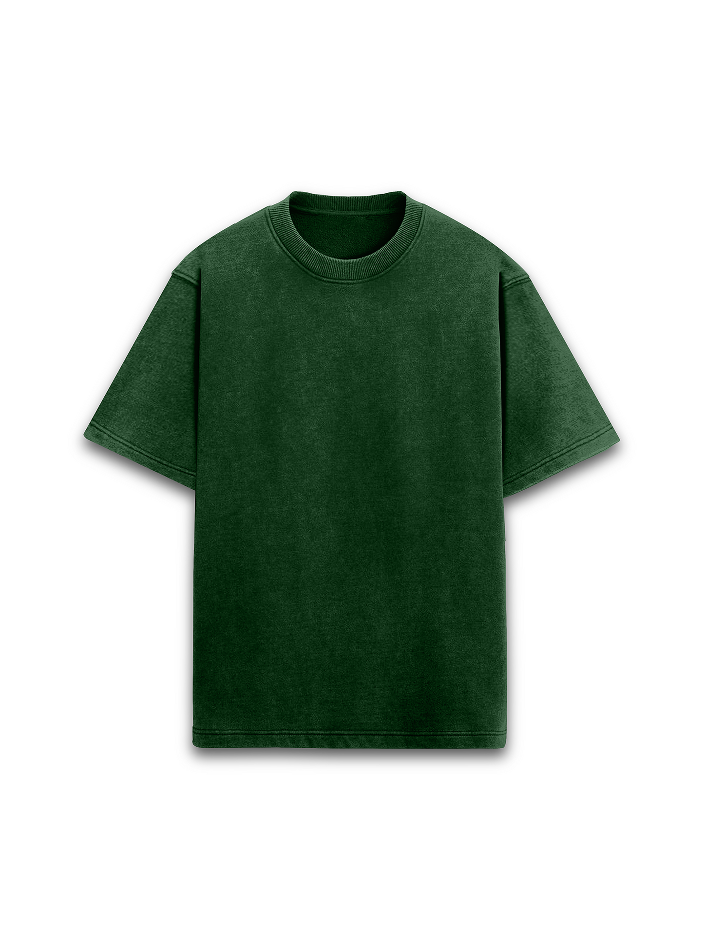 Emerald Unisex  Mist Acid Wash Oversized T-Shirt | Bottle Green