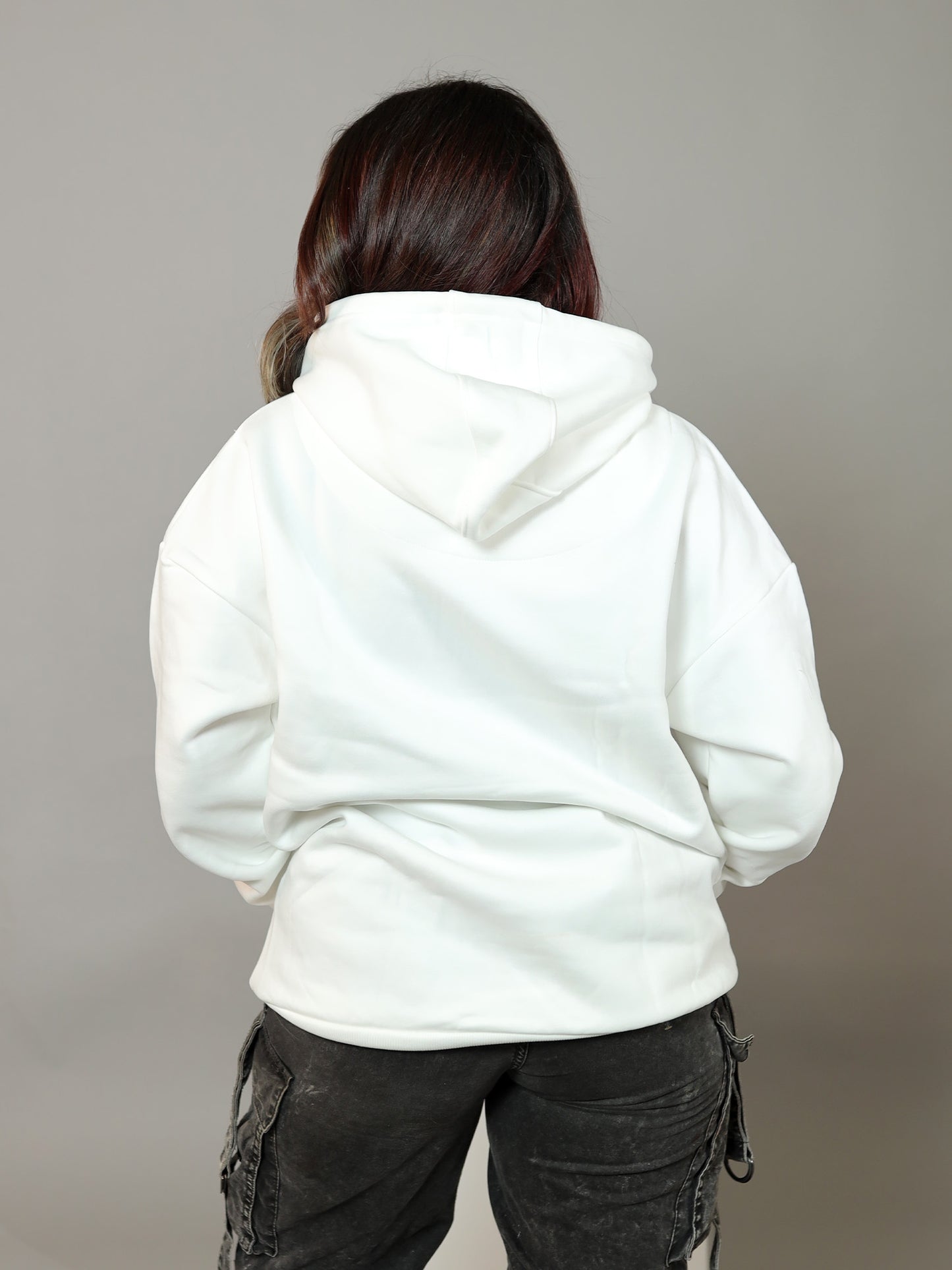Glacial Comfort Oversized Hoodie | White | Unisex