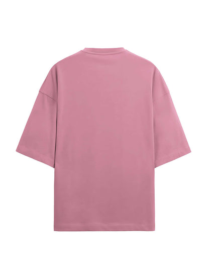 Gentle Pink Terry Cotton Oversized Tee & Short