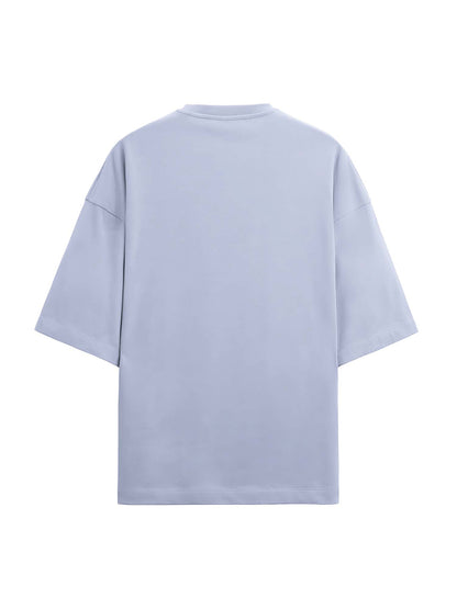 Soothing Lavender Terry Cotton Oversized Tee & Short