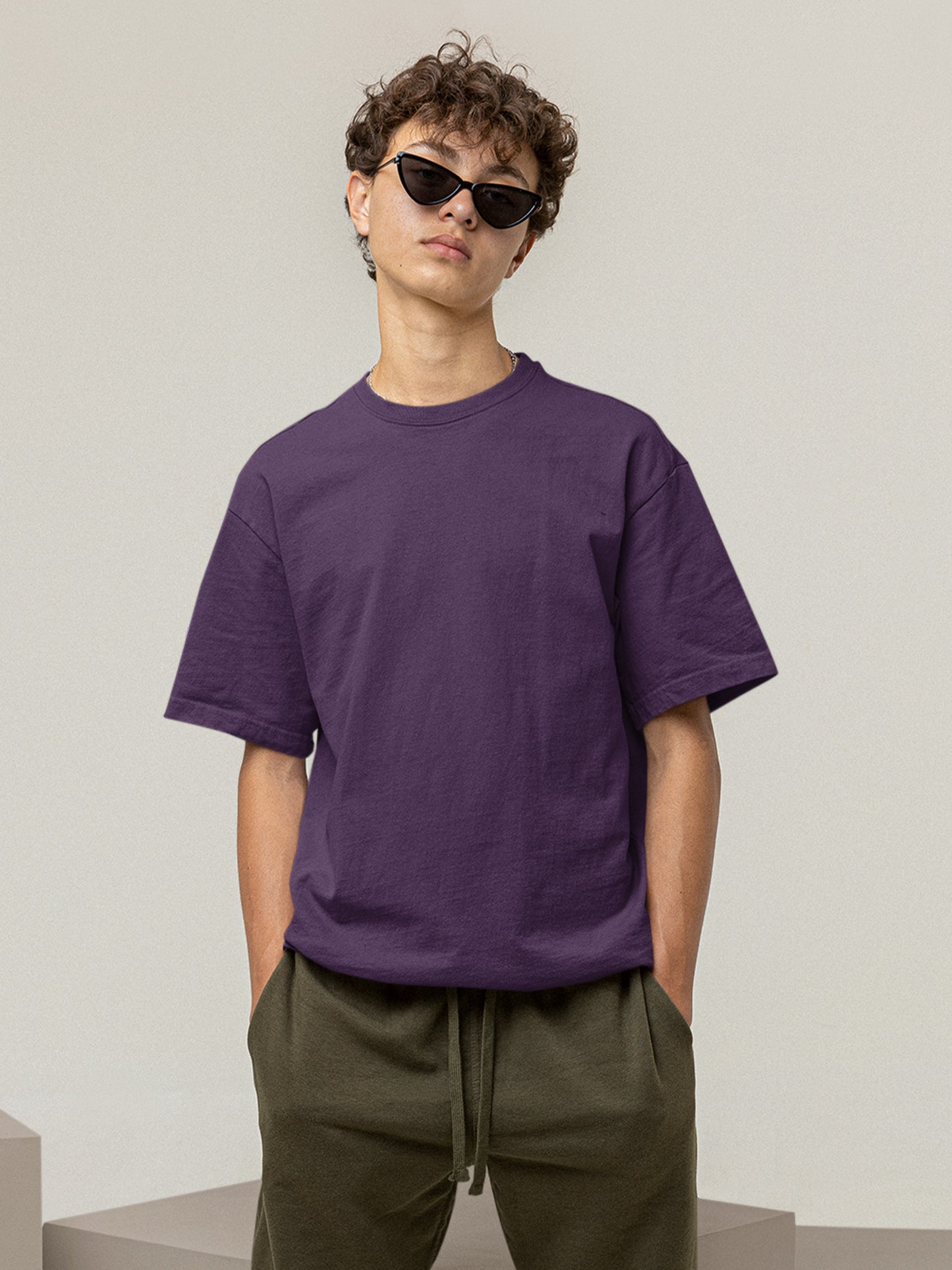 Royal Plum Oversized T-Shirt