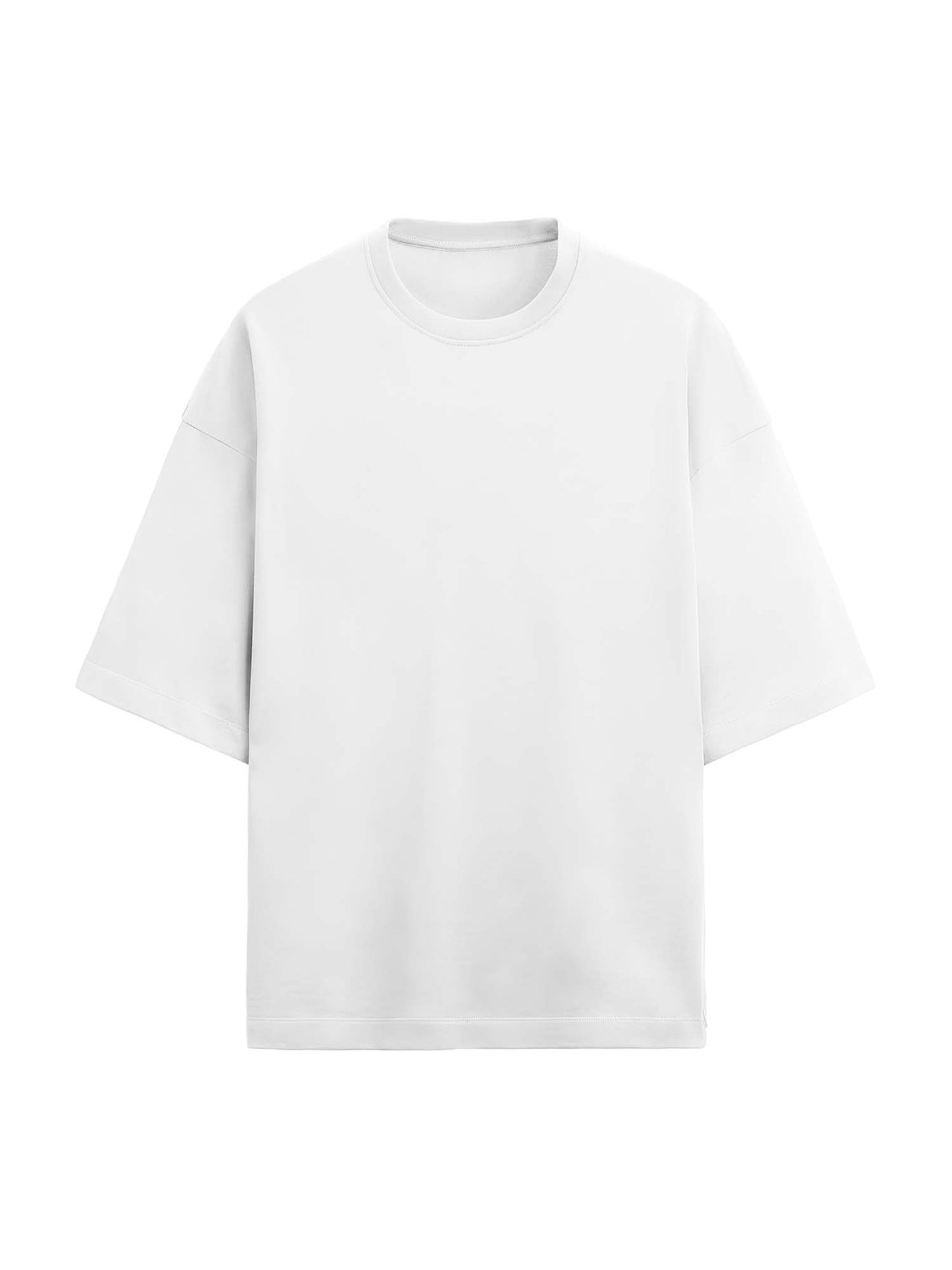 Crisp White Terry Cotton Oversized Tee & Short