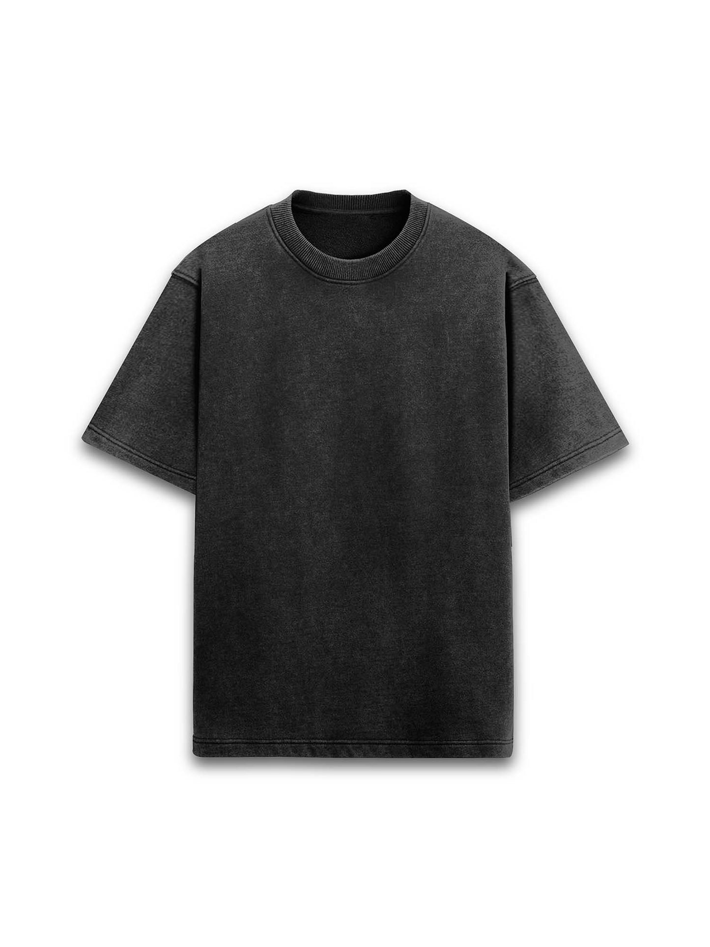 Obsidian Unisex  Storm Acid Wash Oversized T-Shirt | Black