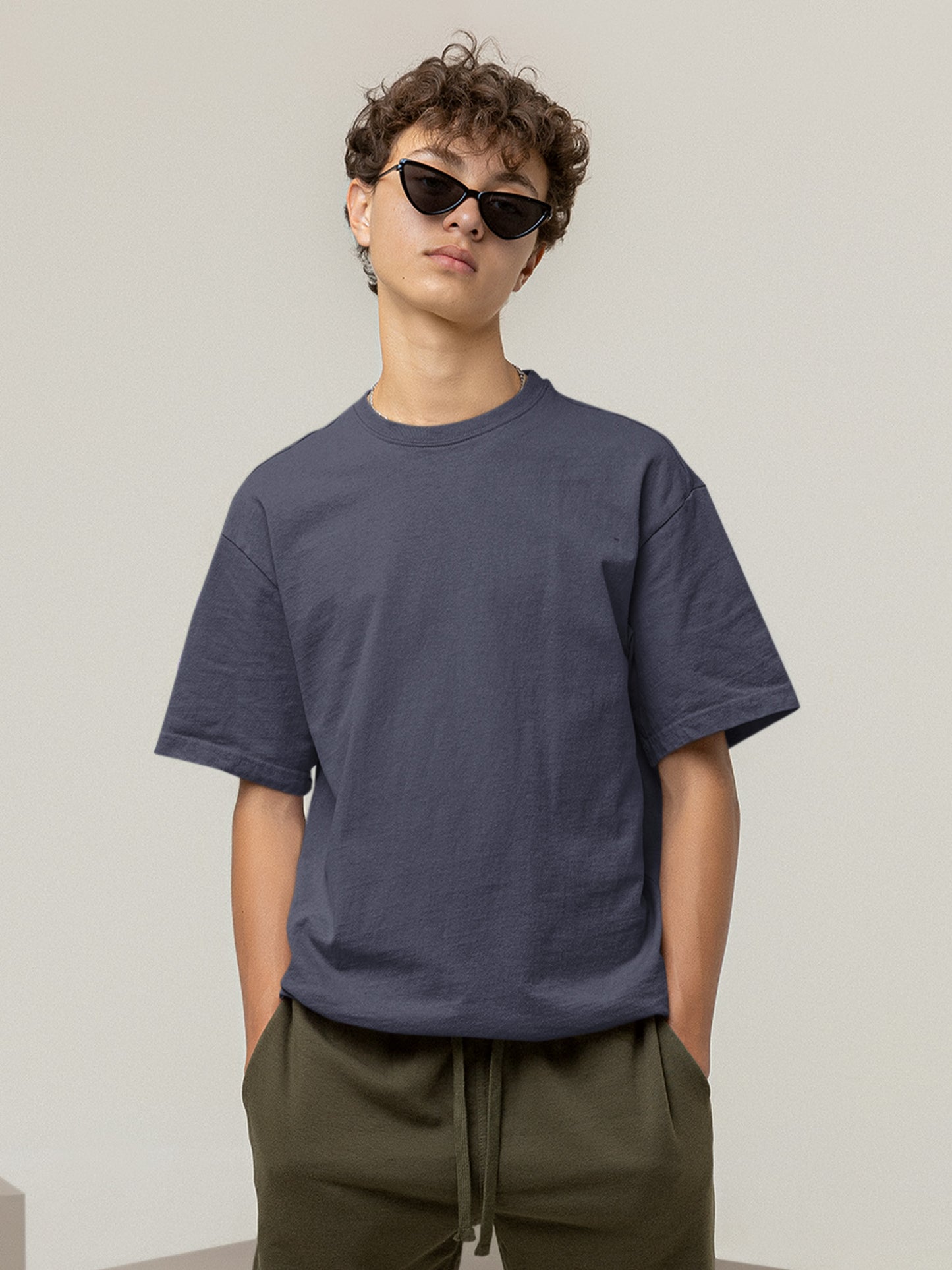 Navy Nautical Oversized T-shirt