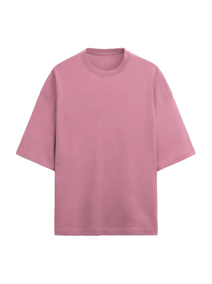 Gentle Pink Terry Cotton Oversized Tee & Short