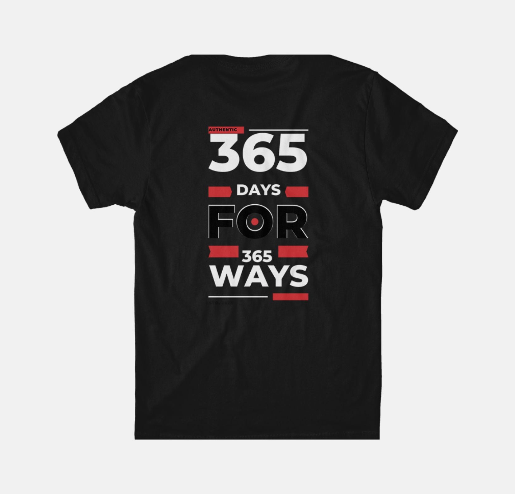 stalworth black printed tshirt (365 days for 365 ways)