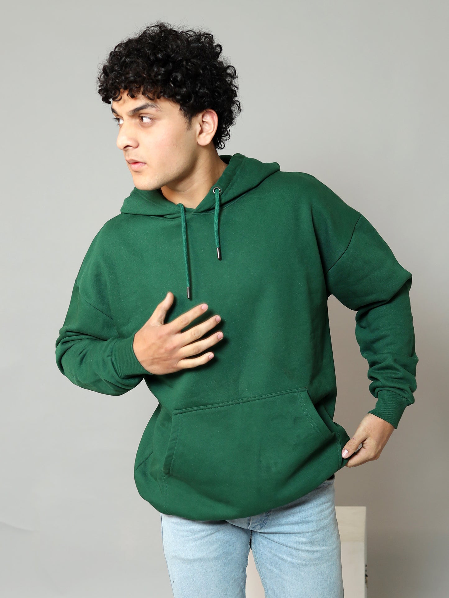 Deep Moss Oversized Hoodie | Bottle Green | Unisex