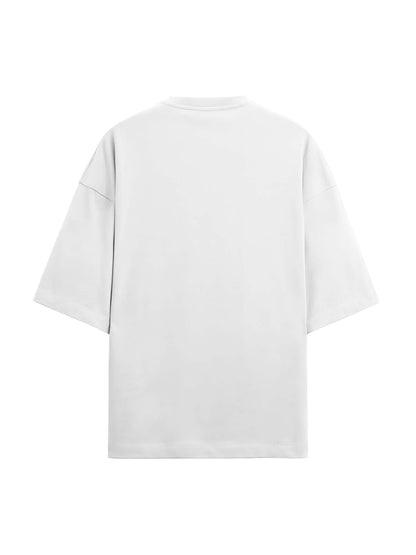 Crisp White Terry Cotton Oversized Tee & Short