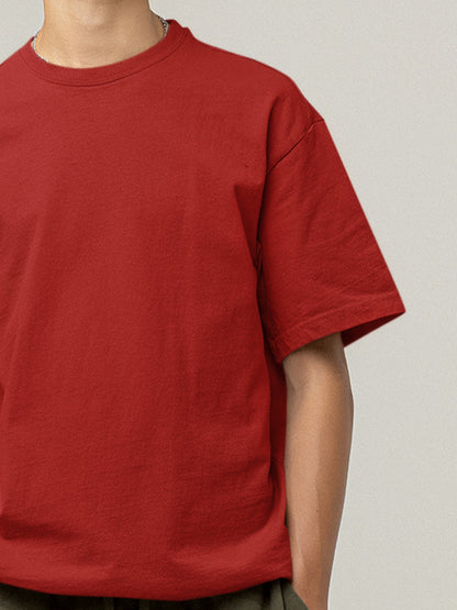 Crimson Chic Oversized T-Shirt